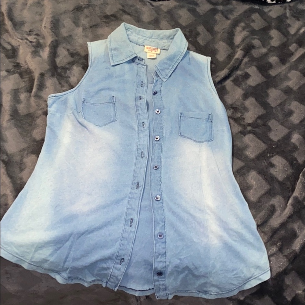 Button up tank top